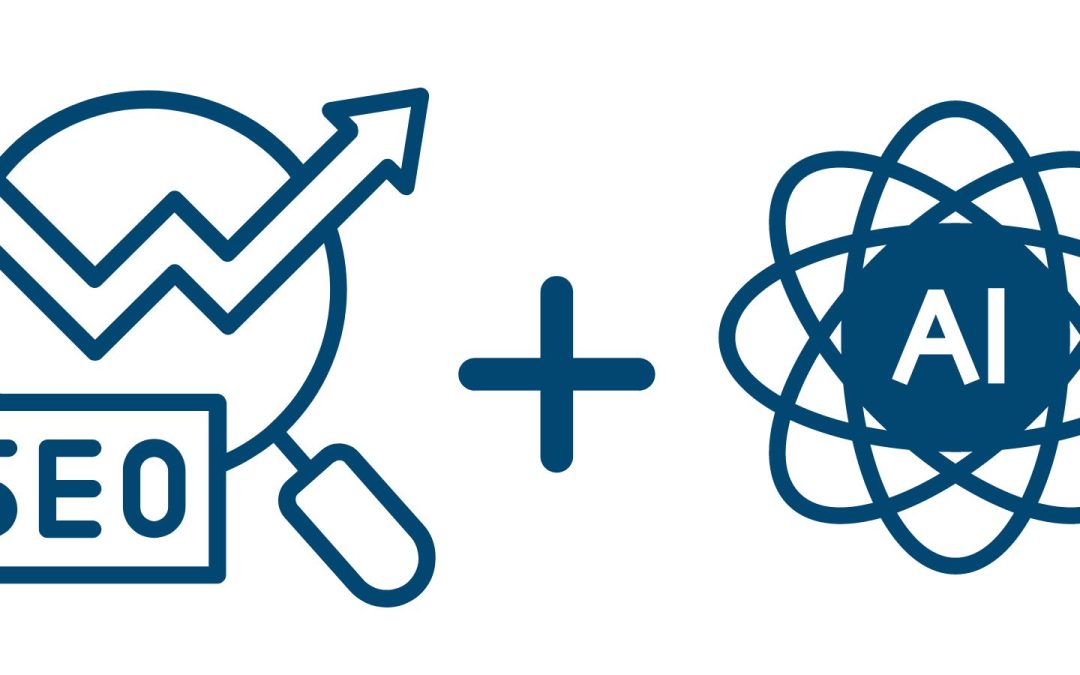 Icons depicting SEO and AI - SEO and AI Overviews
